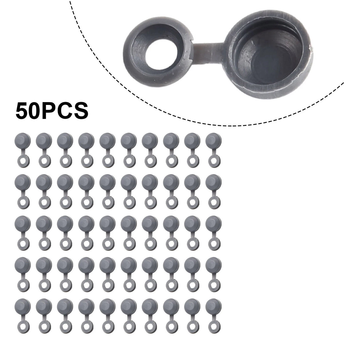 Hinged Screw Cover Clips for Automotive Applications