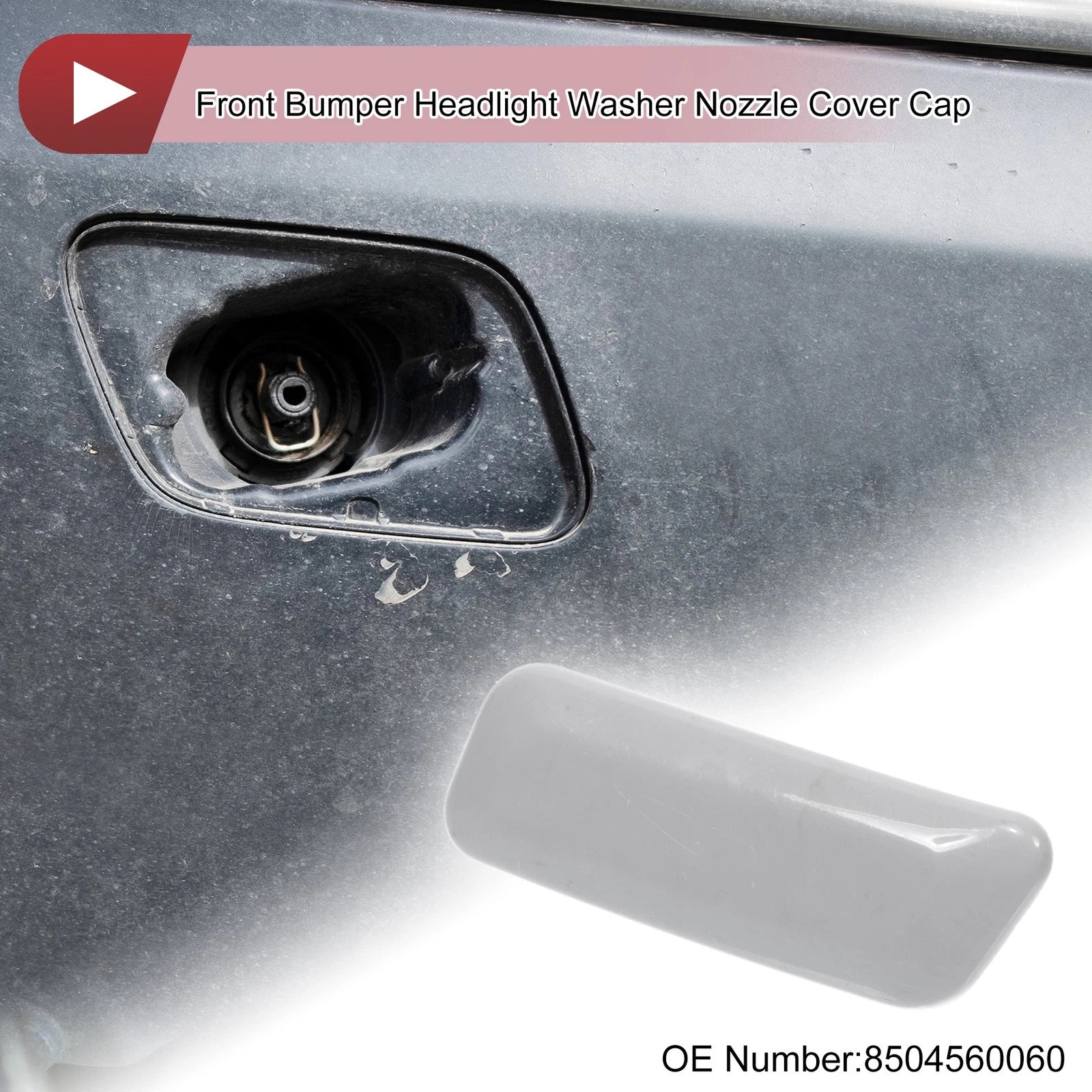 Front Left Washer Nozzle Cover Cap for Lexus GX460 (2010–2013) Unpainted