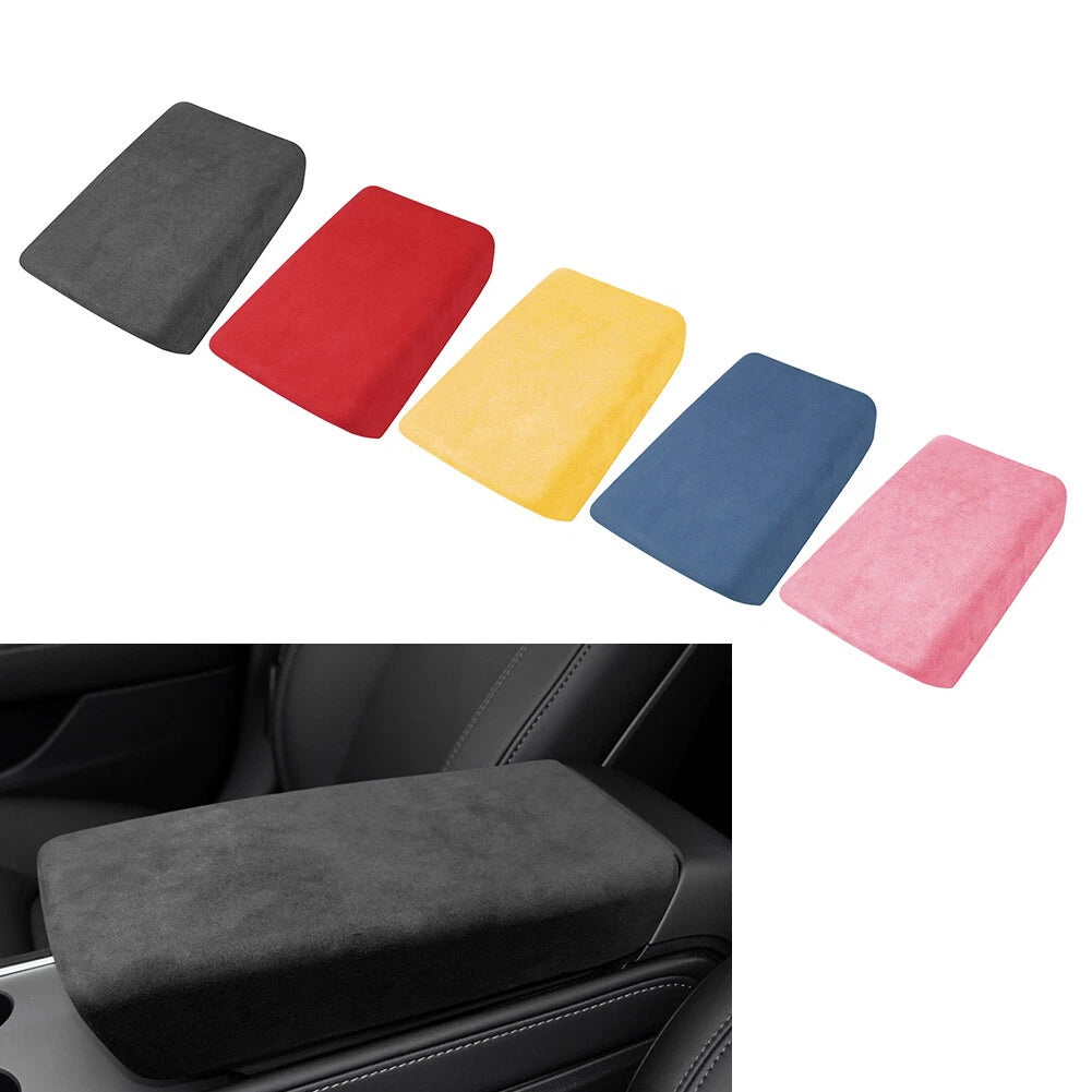 Suede Armrest Box Cover for Tesla Model 3 (2017–2022)