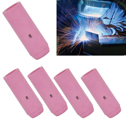 5PCS Alumina Shield Cups Nozzles for WP 17 18 26 Torches (10N46, 125mm)