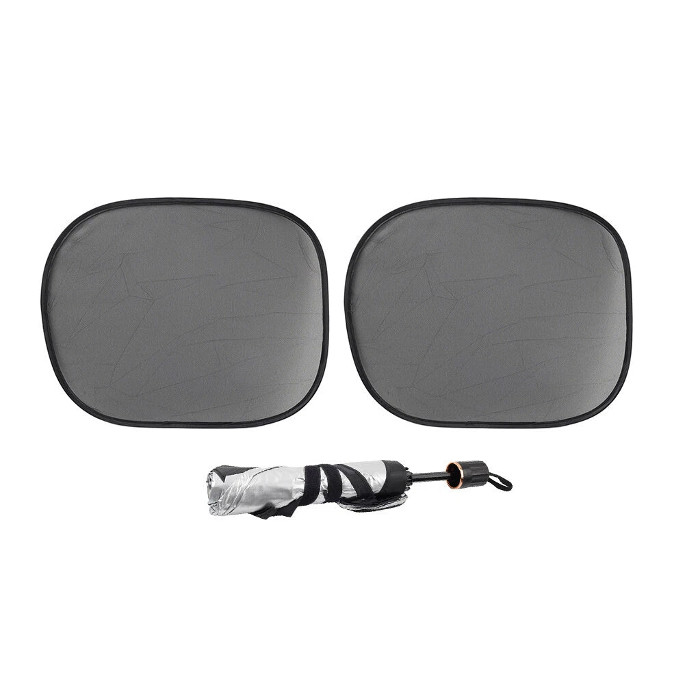 Front Window Sun Shade Visor Cover for Universal Vehicles (Foldable)