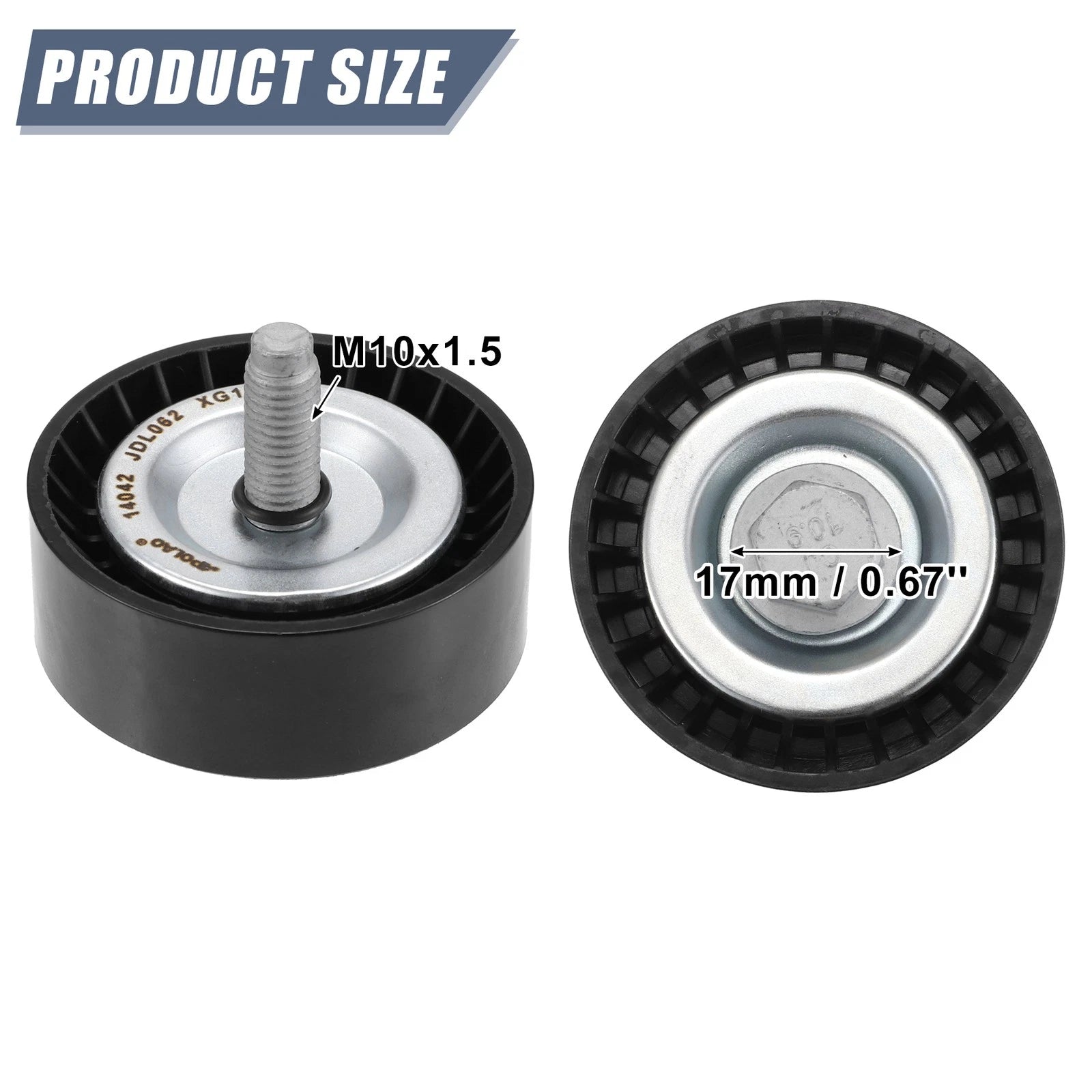 Accessory Drive Belt Idler Pulley Replacement for Dodge Journey (2009–2019)