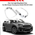 Set of 2 Tail Light Ring Bezel Trim for MINI Cooper Countryman (2017–2023) Chrome ABS
