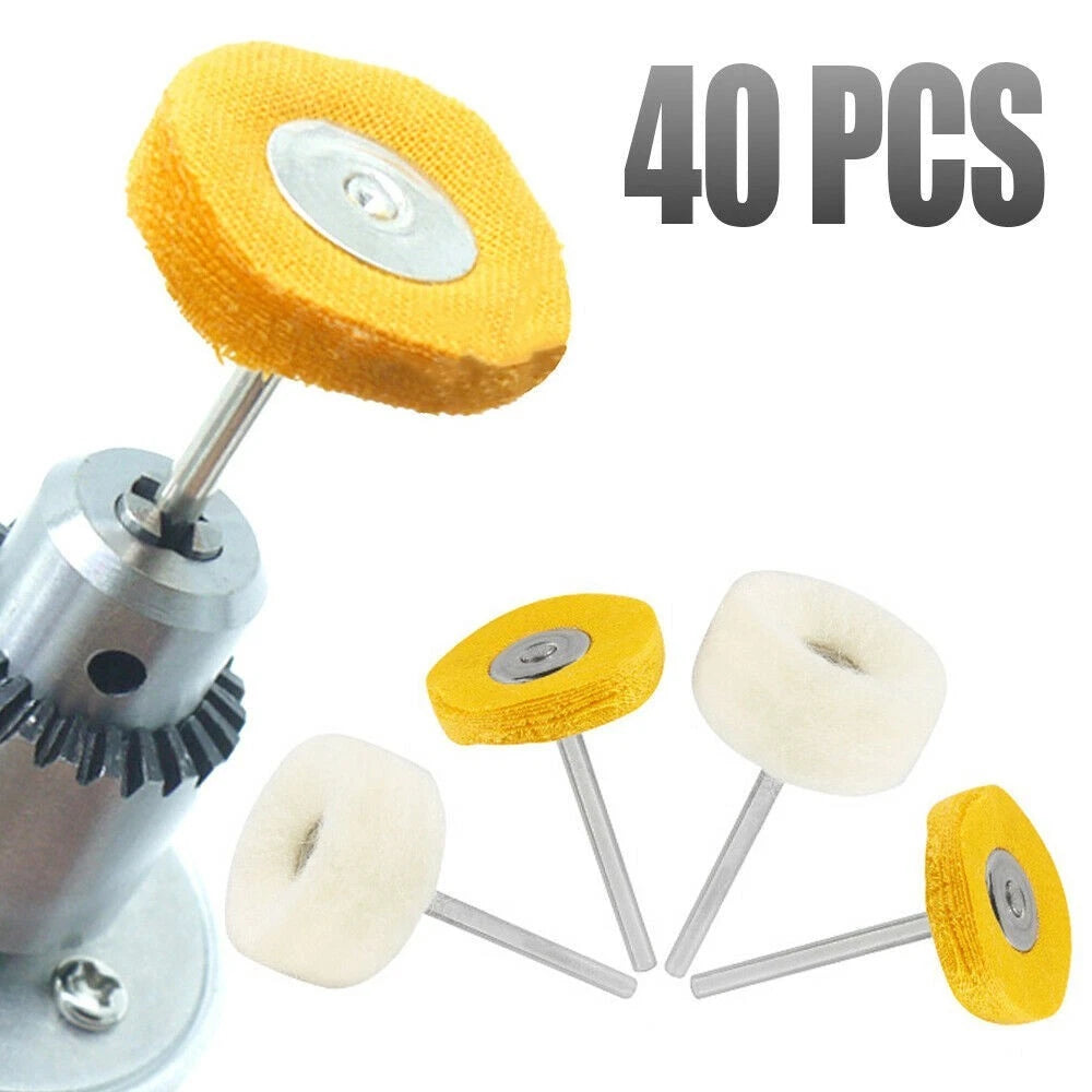 40x Polishing Mop Wheel Buffing Pads for Rotary Tool