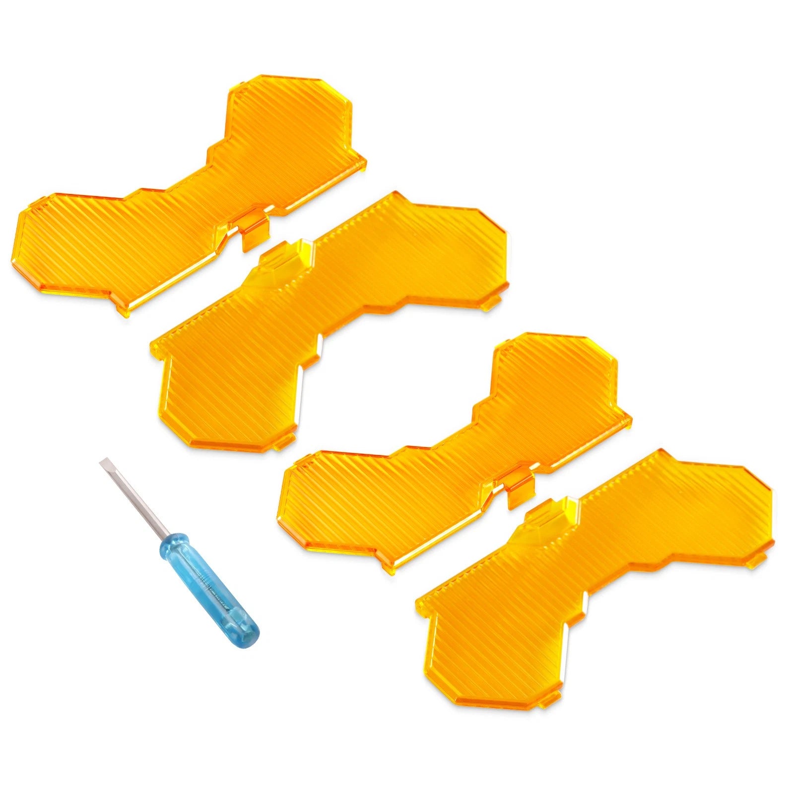 Amber Flood Protective Cover for maXpeedingrods 7" Square LED Driving Light