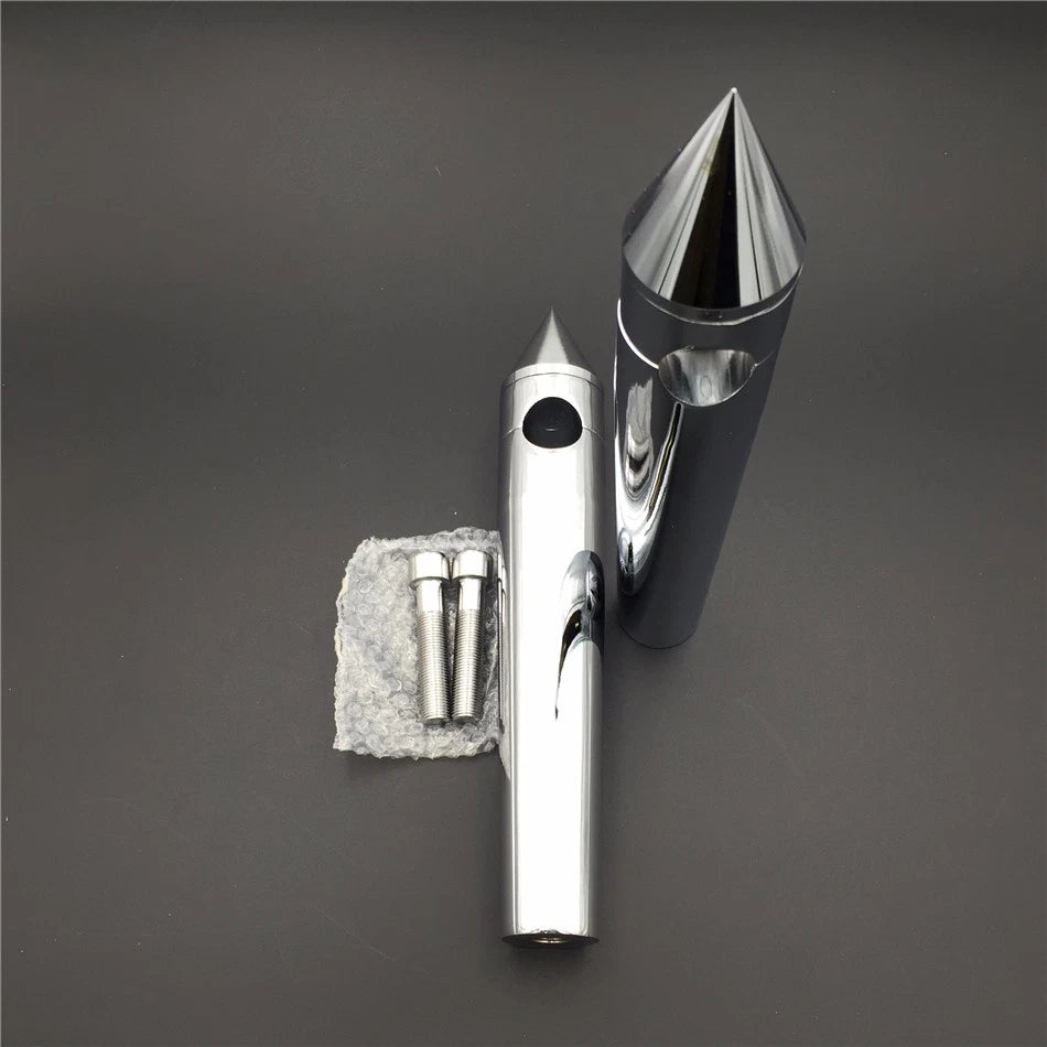 Chrome Motorcycle Risers for 1 Inch Handlebars (8" Rise)