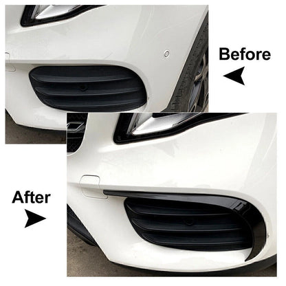 Front Bumper Lip Splitter Spoiler Trim for Benz GLA-Class GLA220 250 (2017–2019)