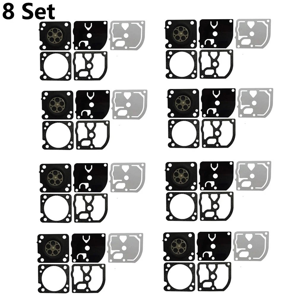 Set of 8 Carburetor Gasket Repair Kit for ZAMA GND-105 C1M-EL44 Chainsaw
