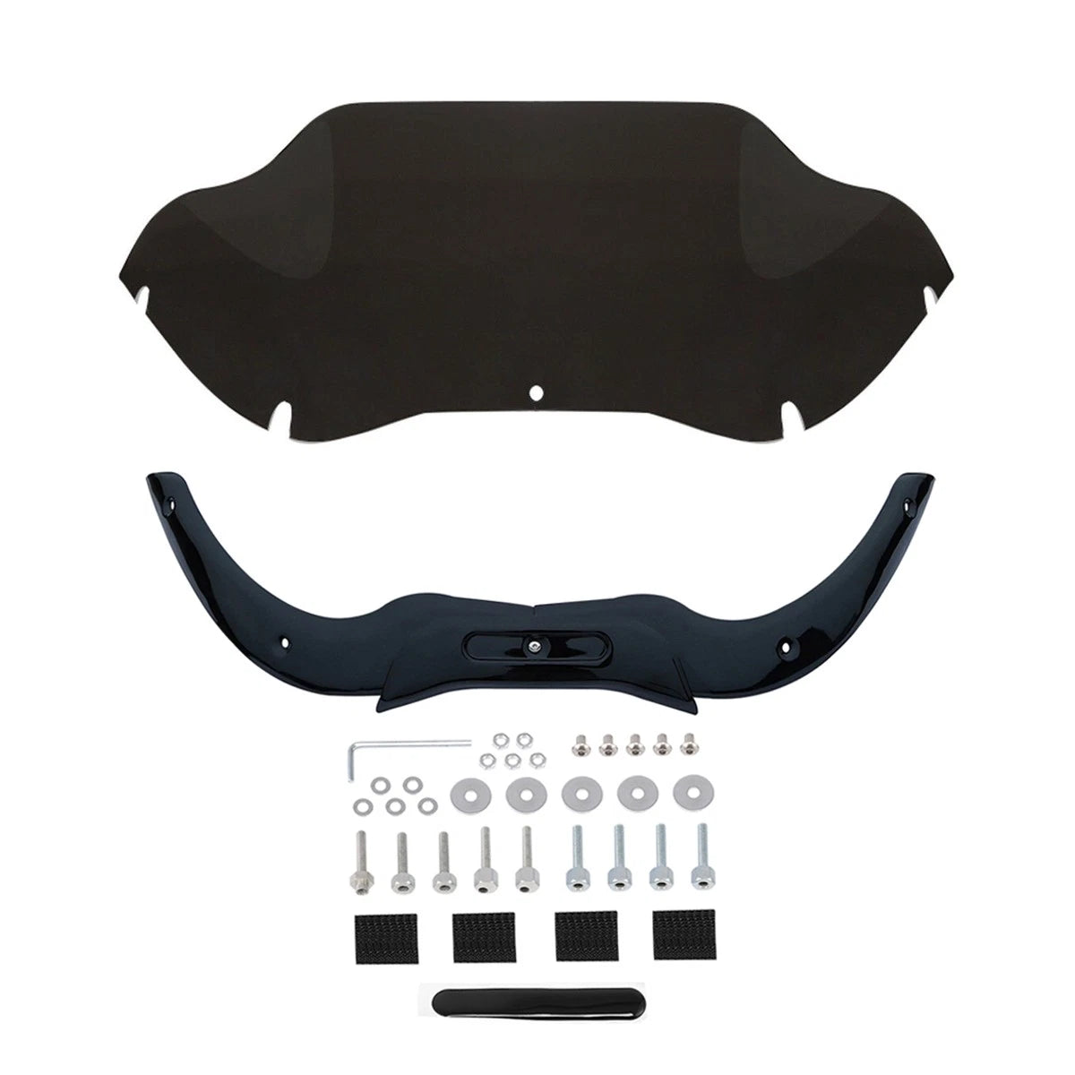 Windshield Trim for Harley Road Glide FLTR (2004–2013) - Black 9.5"