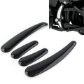 4 Pcs Black ABS Curved Swingarm Frame Insert Set For Harley Softail Models 08-up
