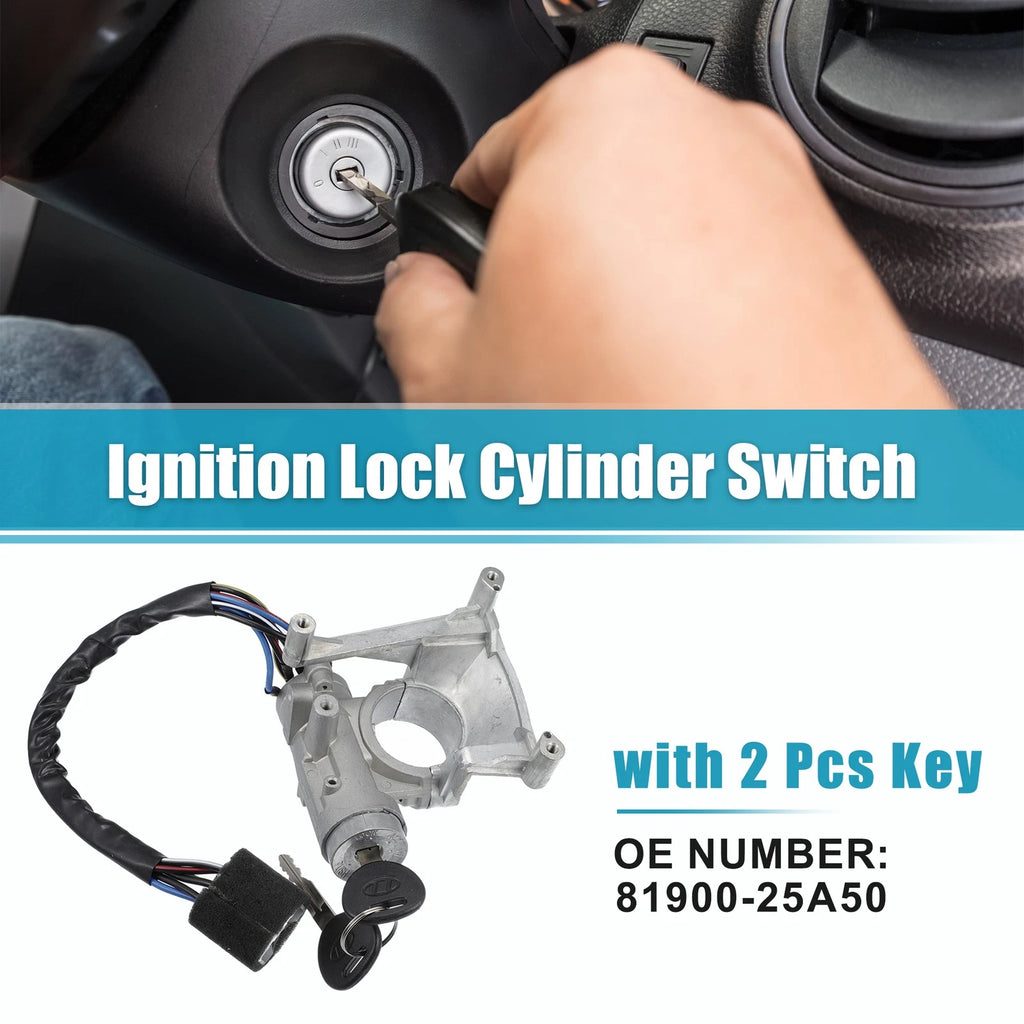 Ignition Lock Cylinder Switch Housing Assembly Replacement for Hyundai Accent (2011–2020)