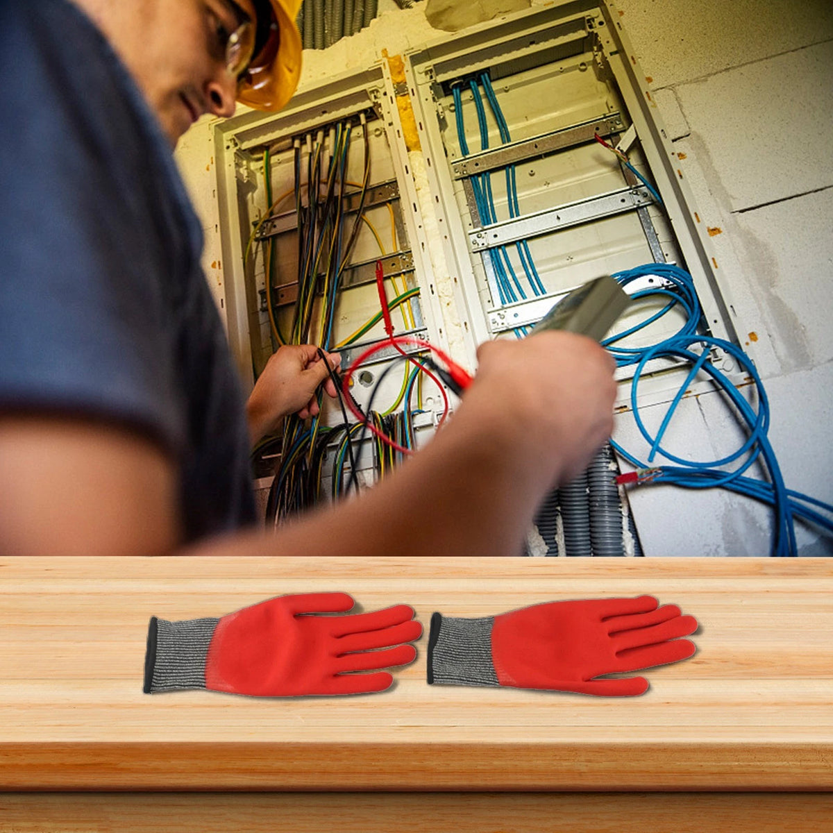 Robust 400V Insulation Gloves for Electrical Work