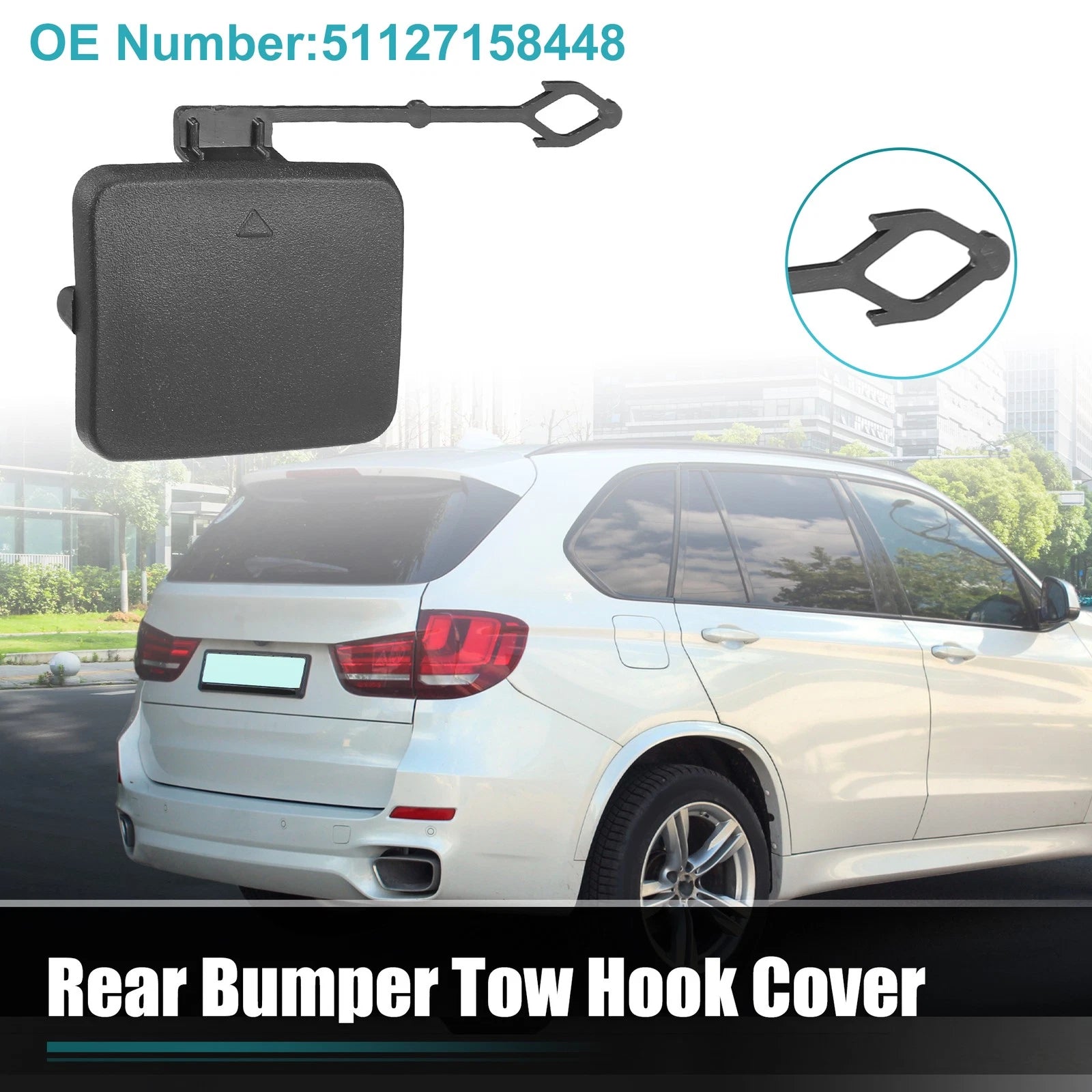 Rear Right Tow Hook Cover Replacement for BMW X5 E70 (2007–2010)