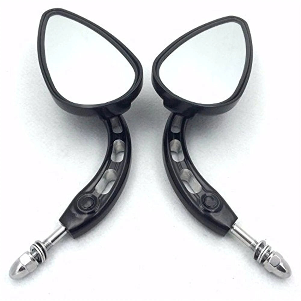 Black Skull Side Mirrors for Harley Dyna Super Glide FXE FXDXT (2006–2017)