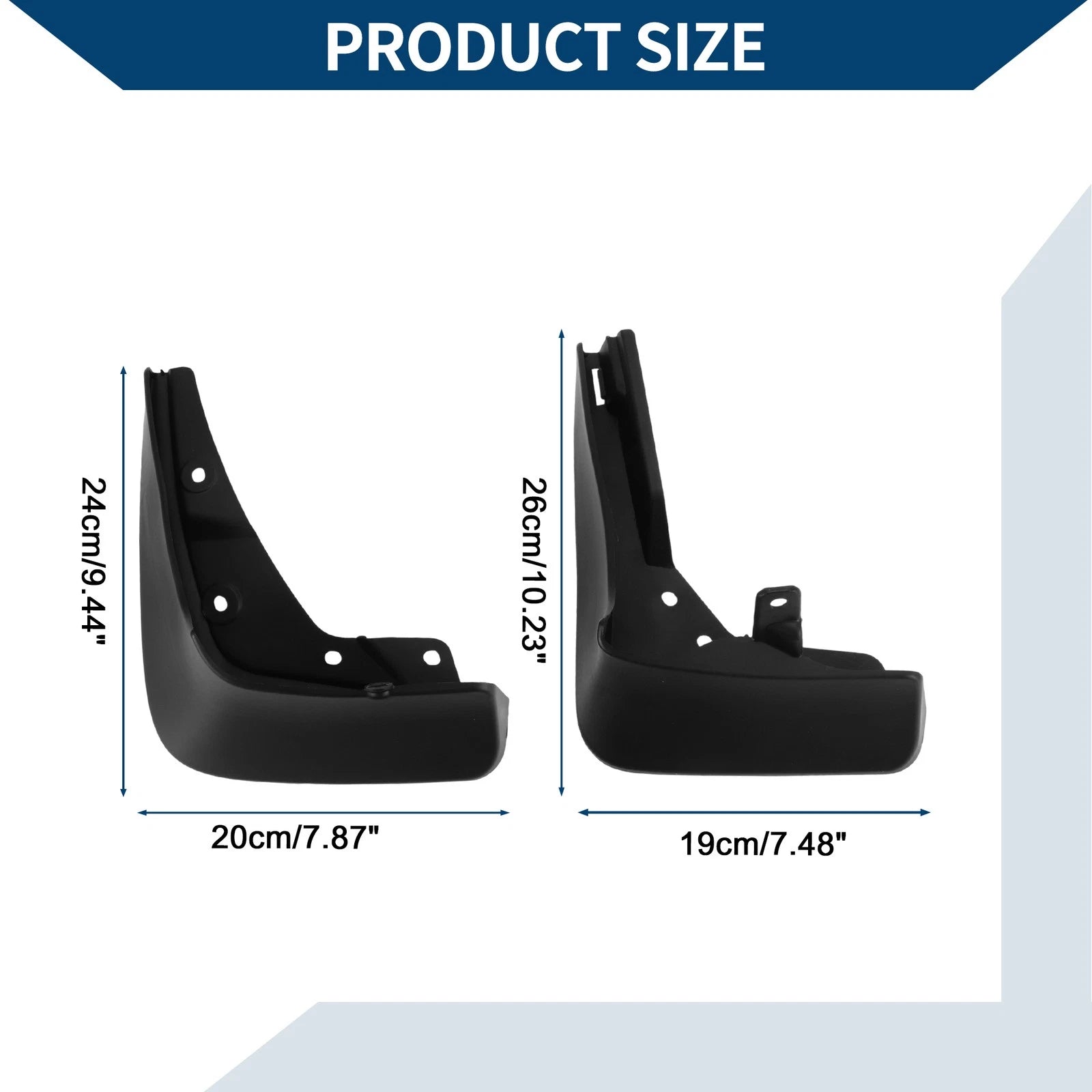 Mud Flaps Splash Guards 1 Set for Mercedes-Benz C Class (2021–2023)