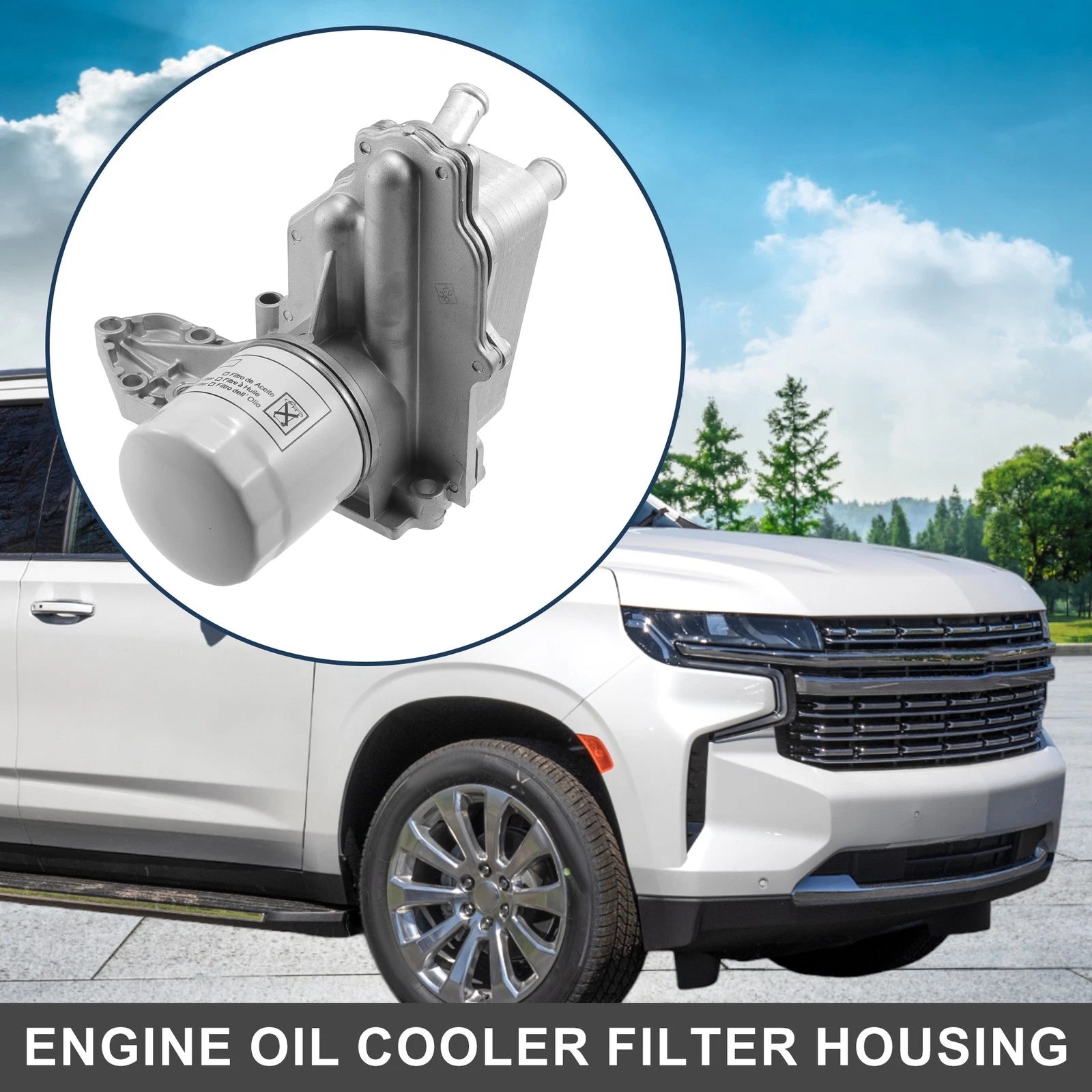 Engine Oil Cooler Filter Housing with Seals for Ford Transit (2014–2023)