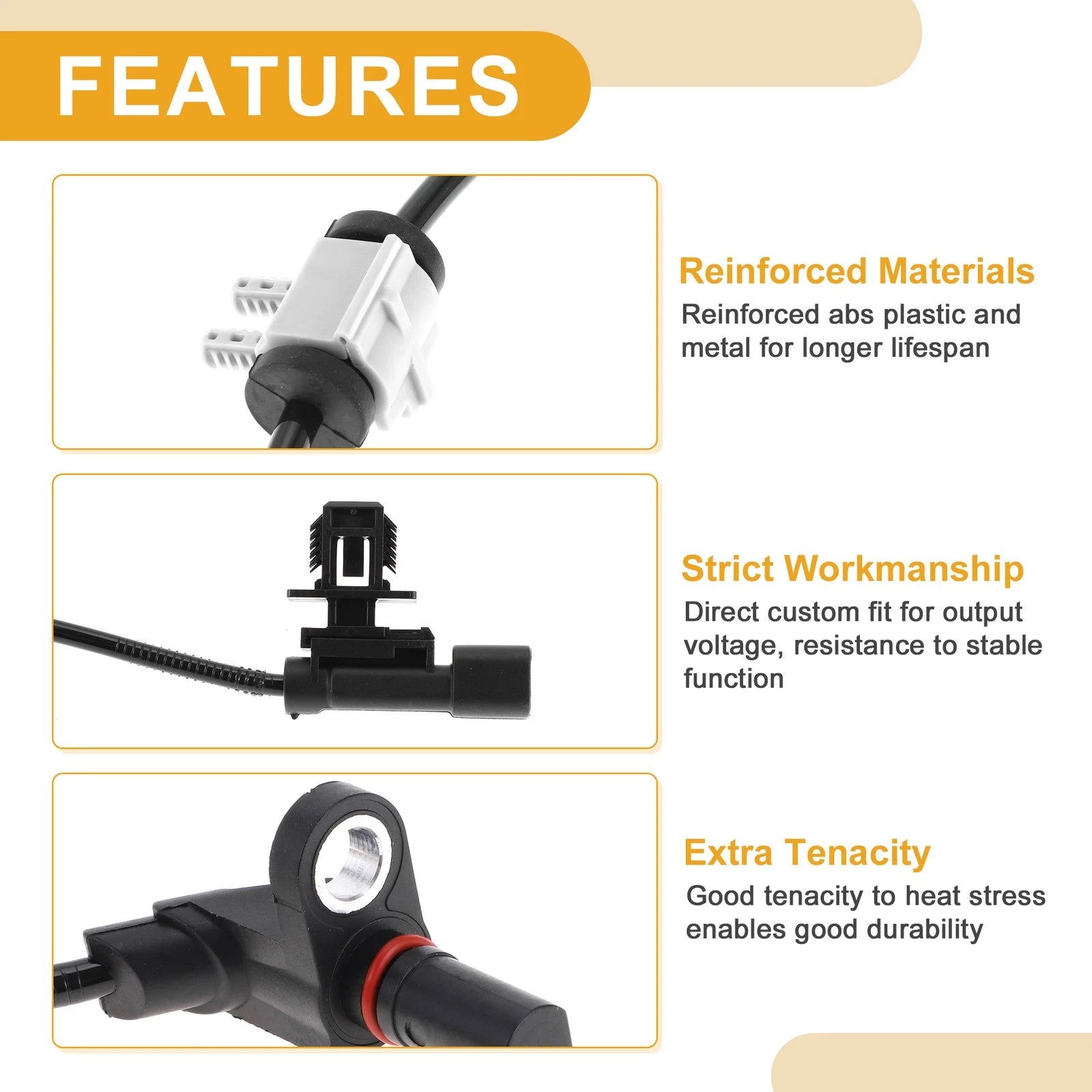 ABS Wheel Speed Sensor Front for Chevrolet Silverado (2014–2019)