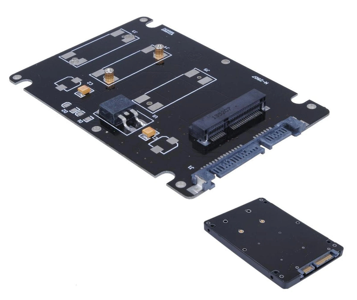 2.5 Inch SATA to mSATA SSD Enclosure Converter Adapter