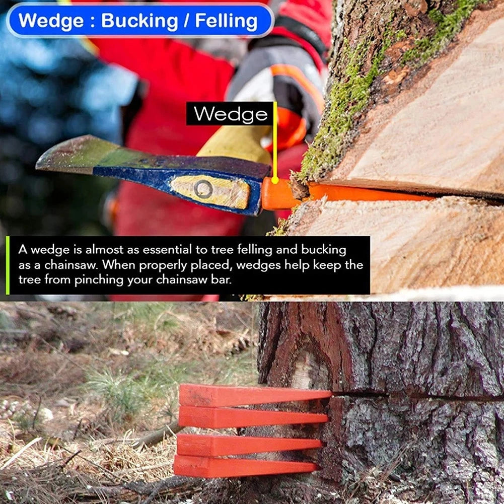 Felling Wedges Tool for Replacement Supplies (Orange, ABS Plastic)