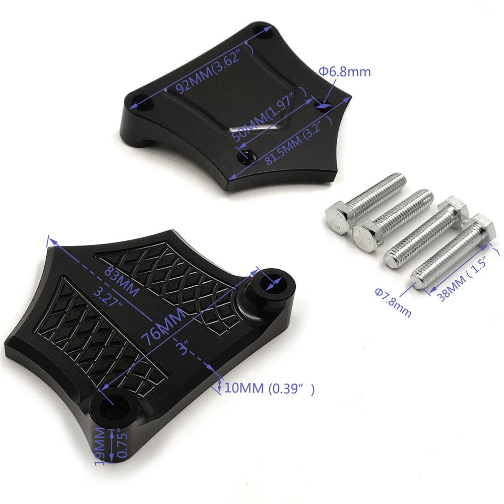 0.75" Front Fender Bracket Spacers for Harley Touring (1984–2013)