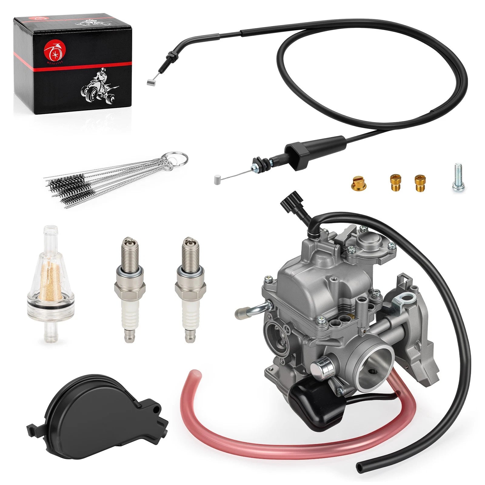 Carburetor w/ Throttle Cable for Arctic Cat 366 400 0470-737 0470-667 0487-049