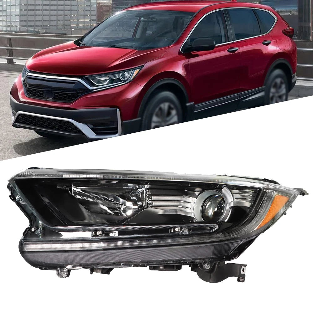 Headlight Headlamp for Honda CR-V (2017–2022) Left Side Halogen Black