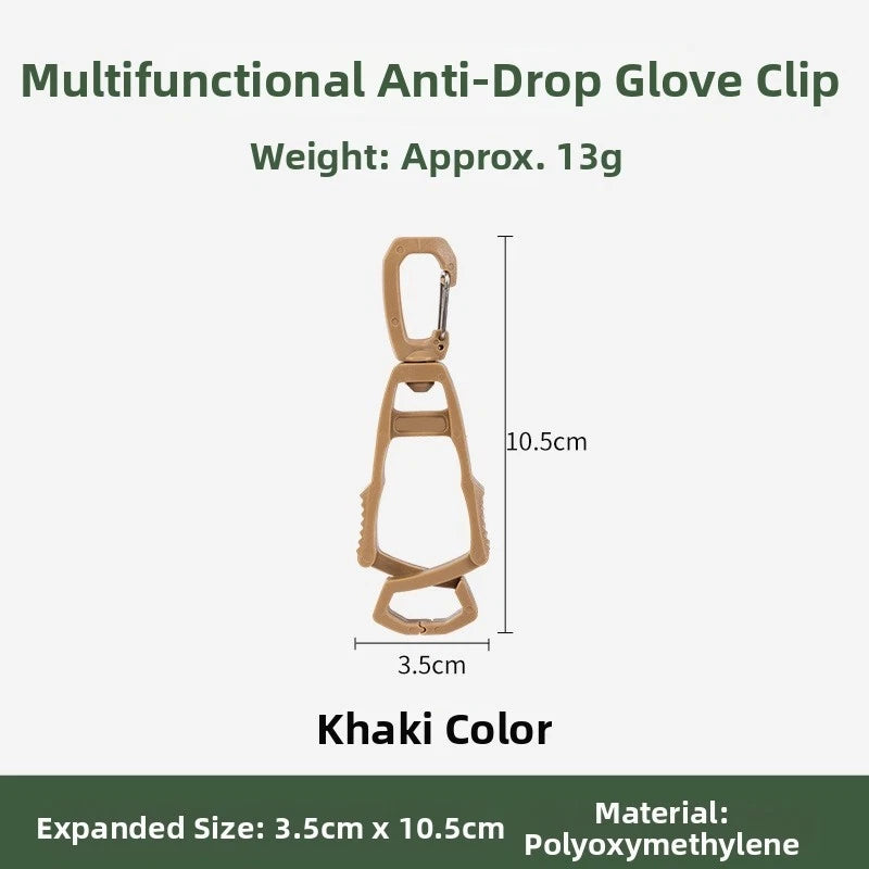 Multipurpose Hook Clips for Outdoor Use Gloves - Portable & Lightweight