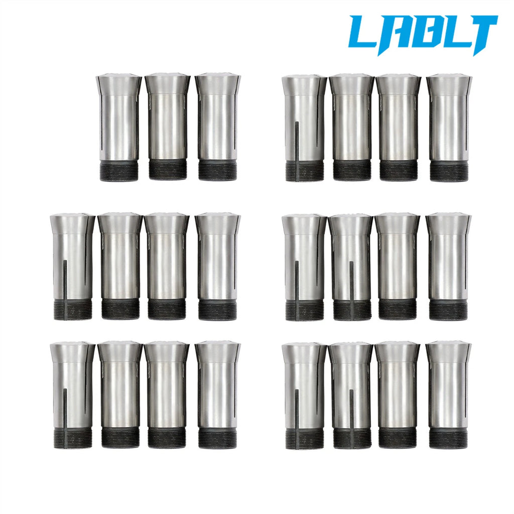 23 Pack Metric 5C Collet Set for Precision Machining (3mm - 25mm)