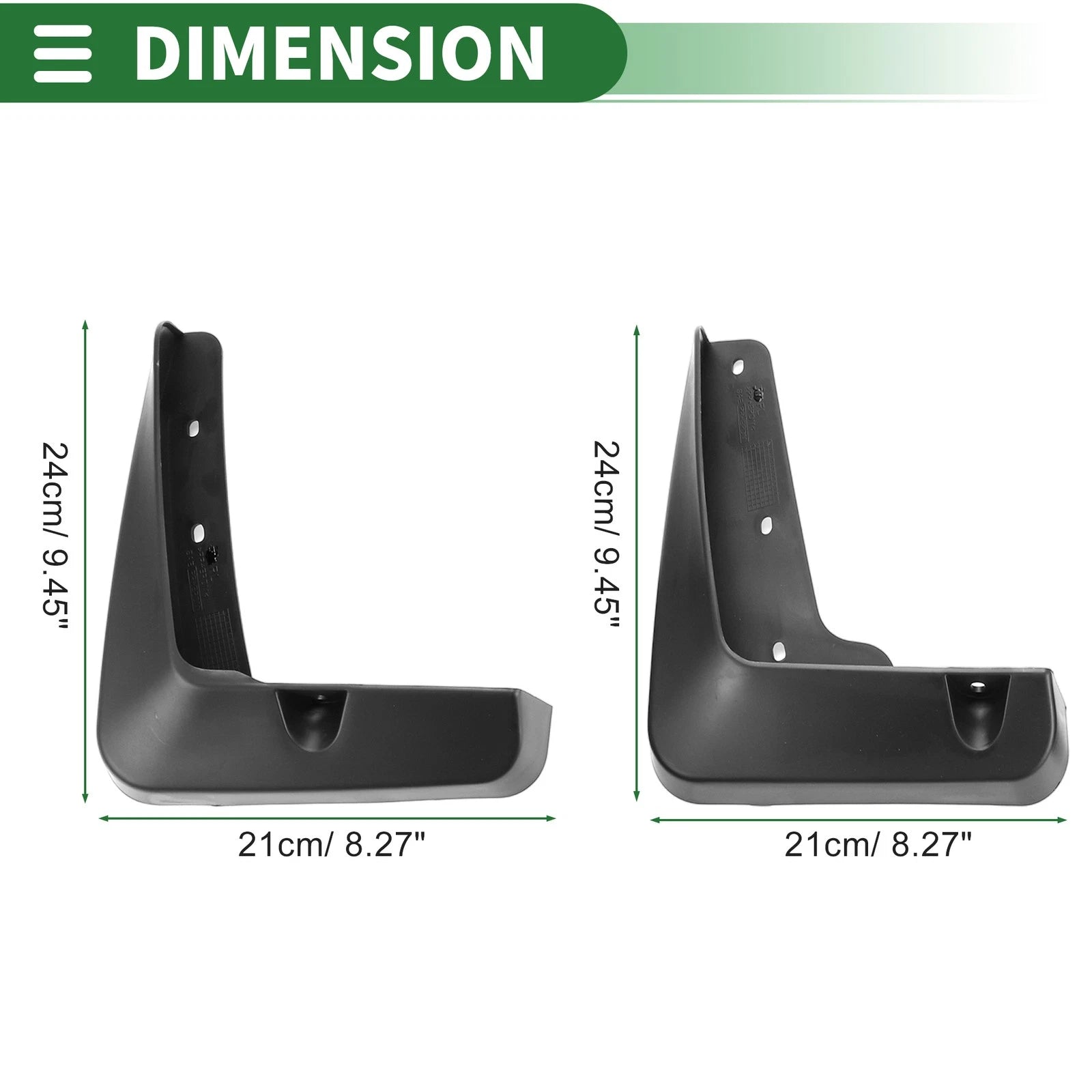 Mud Flap Splash Guard 1 Set for Lexus ES350 Base Sedan (2013–2018)