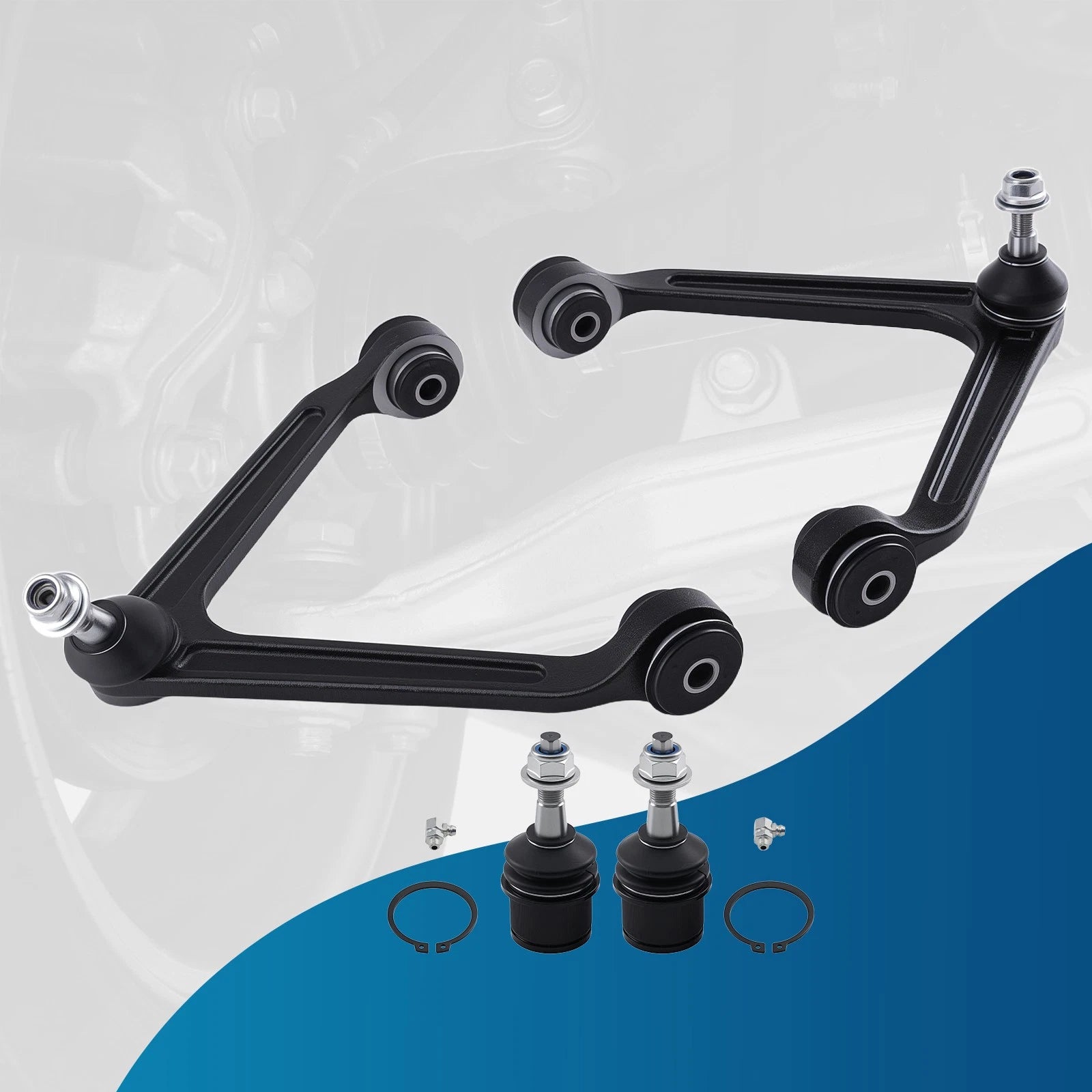 4X Front Upper Control Arms Lower Ball Joints for Dodge Durango Aspen (2004–2009)