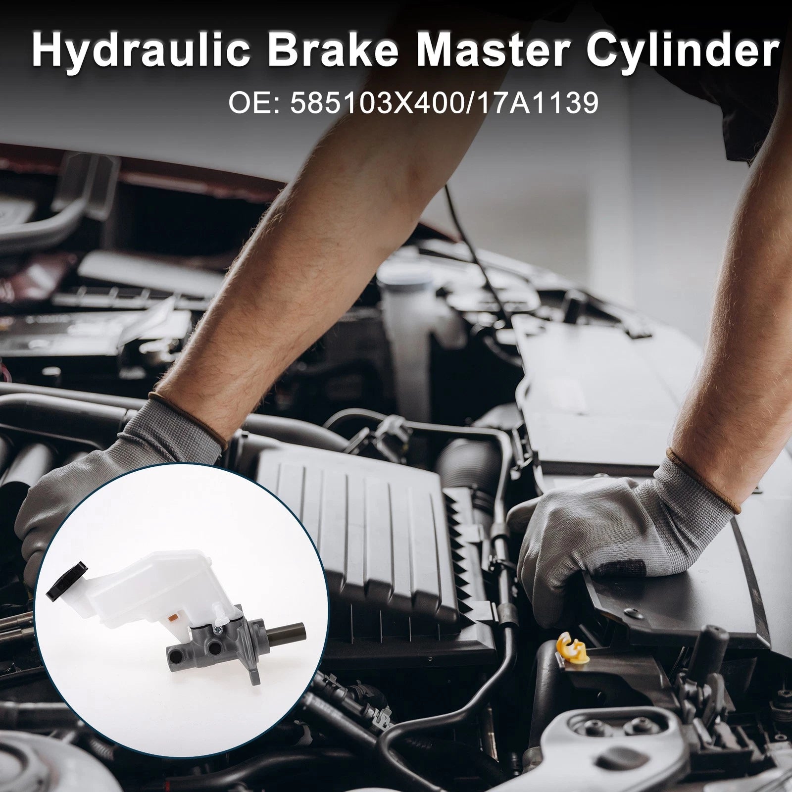Brake Master Cylinder with Reservoir Replacement for Hyundai Elantra (2001–2006)
