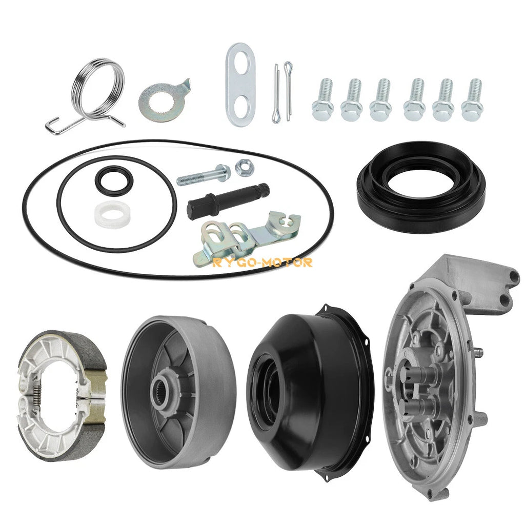 Rear Brake Drum Hub Plate Cover Shoes Kit for Honda TRX400FA/FGA (2004–2007)
