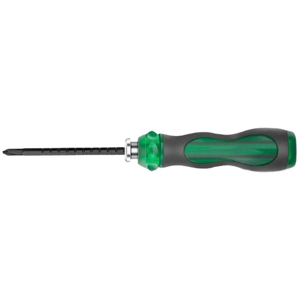 3-Piece Slotted Ratchet Dual Head Screwdriver Set for DIY Repairs