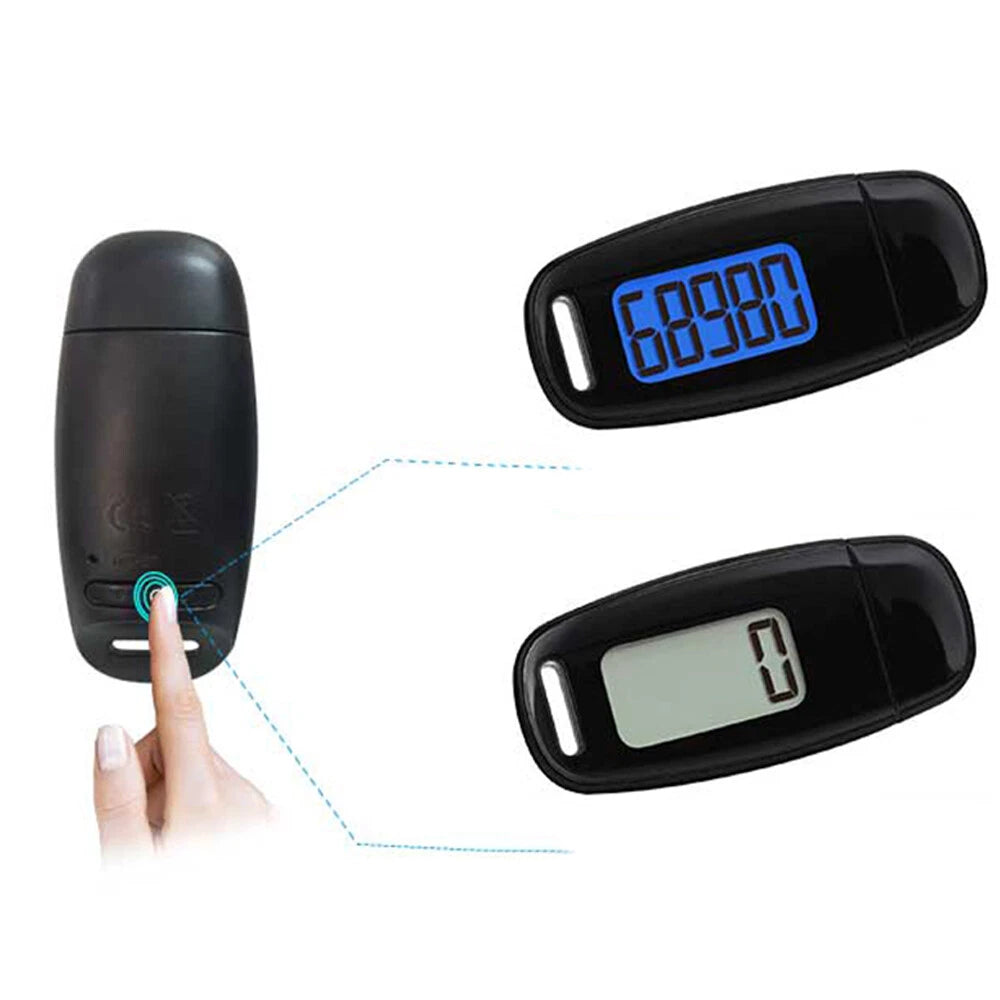 3D Pedometer for Accurate Step Counting (Men, Women, Kids, Seniors)