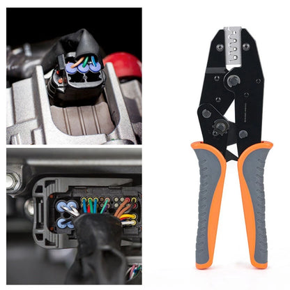 Ratchet Mechanism Crimping Pliers for Waterproof Terminal Crimp