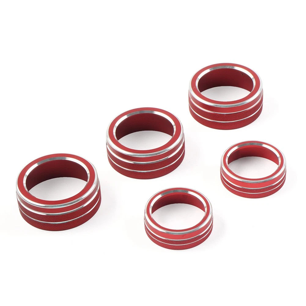 Control Switch Knob Ring Cover Trim for Honda Accord (2018–2022) Red