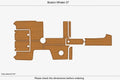EVA Foam Teak Deck Flooring Mat for Boston Whaler 27