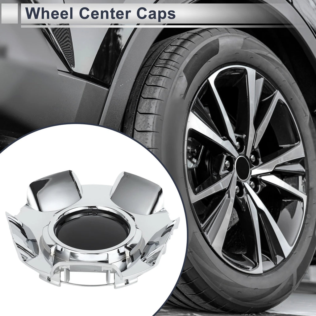 Wheel Center Caps for Chevy Silverado Tahoe Suburban 2007-2014 Black Plastic