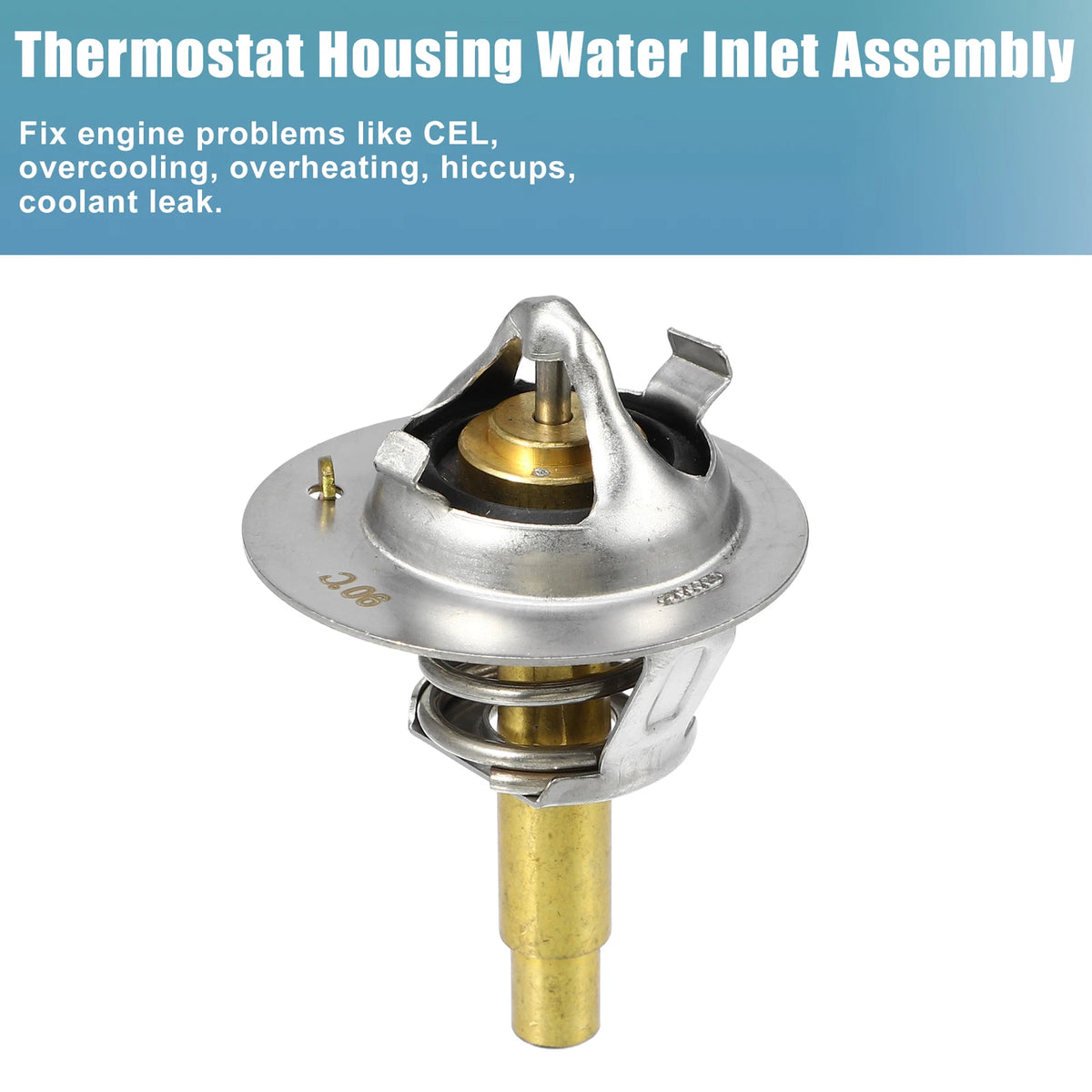 Engine Coolant Thermostat 2712000015 for Mercedes-Benz C230 (2003–2005)
