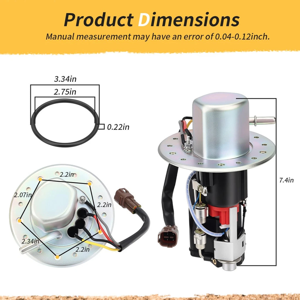Fuel Pump Assembly with Line Hose for Suzuki GSXR750 (2000–2003) GSXR600 (2001–2003) GSXR1000