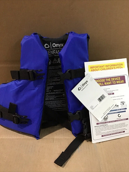 Onyx 103000-100-001-12 Life Jacket for Infant/Child
