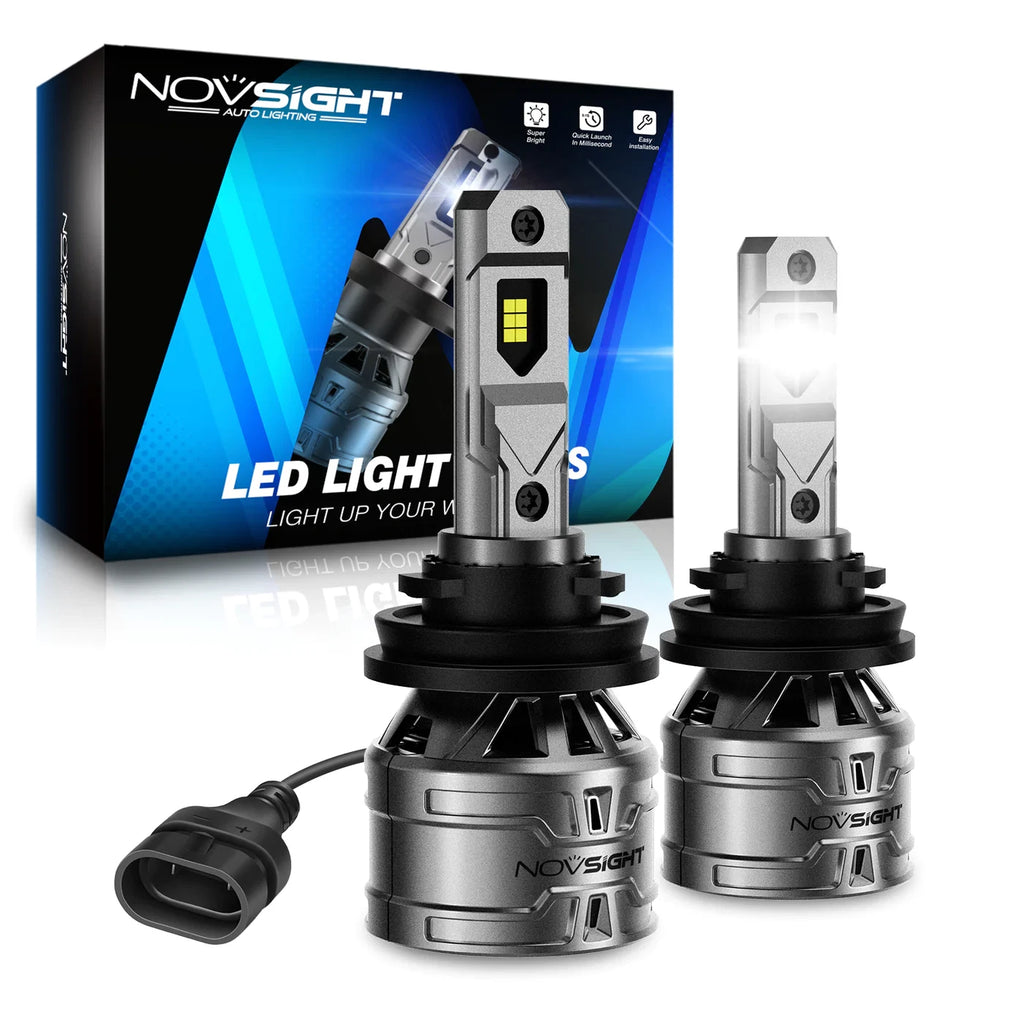 2X 9005 + H11 LED Headlight Bulbs for