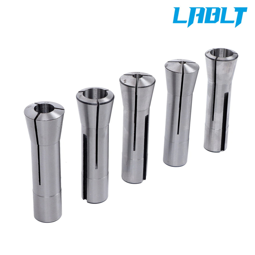 25Pcs R8 Round Collet Set for LABLT (1/8" to 7/8")