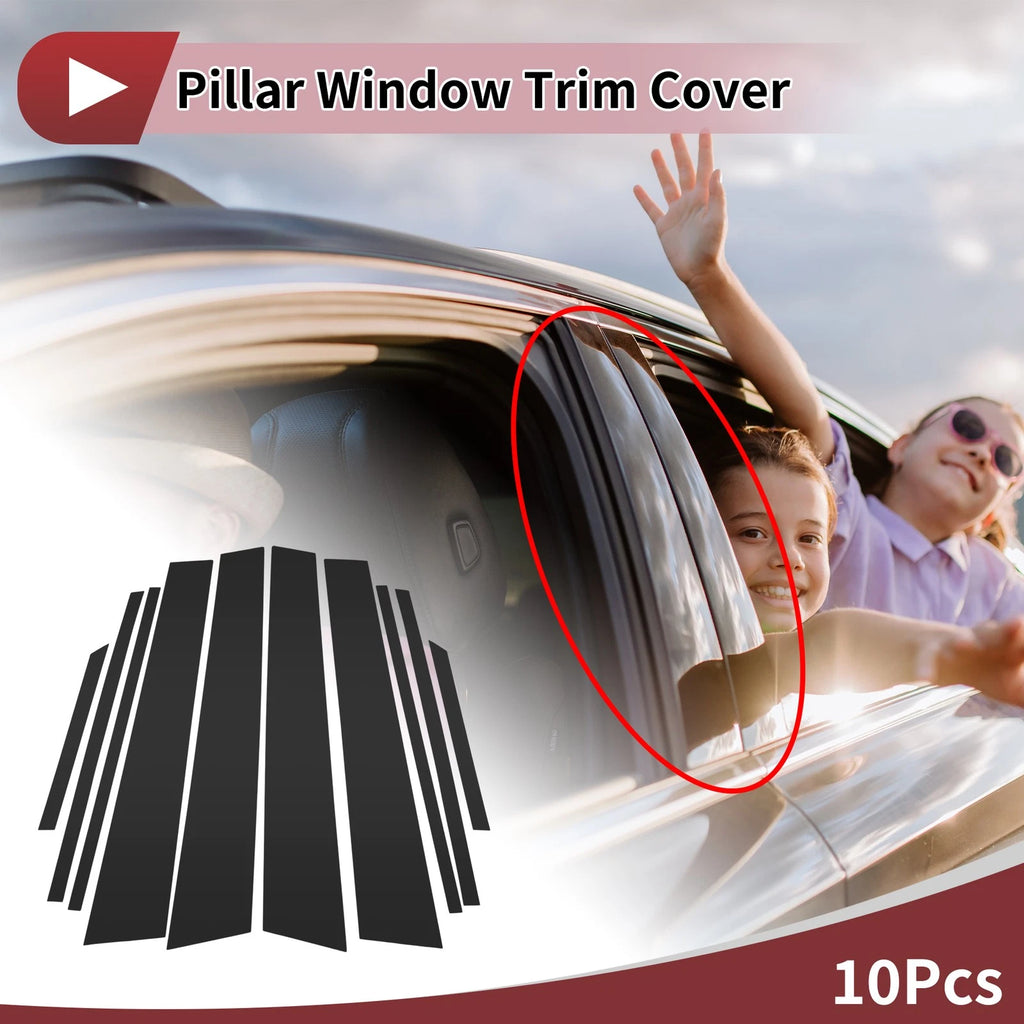 10 Pcs Door Pillar Window Trim Replacement for Toyota Corolla Cross (2020–2022)