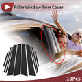 10 Pcs Door Pillar Window Trim Replacement for Toyota Corolla Cross (2020–2022)