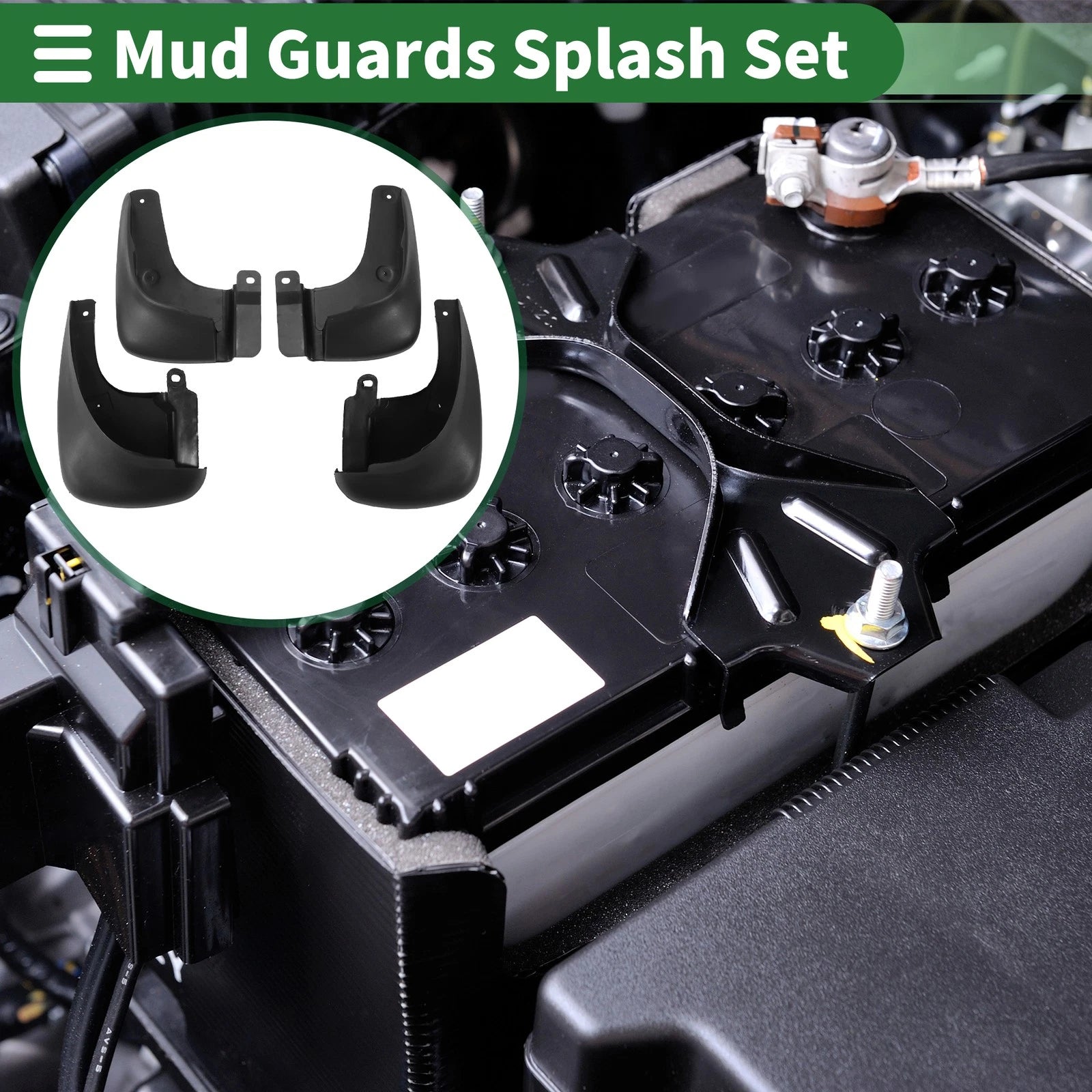 Mud Flaps Splash Guards Front and Rear for Hyundai Elantra (2002–2007)