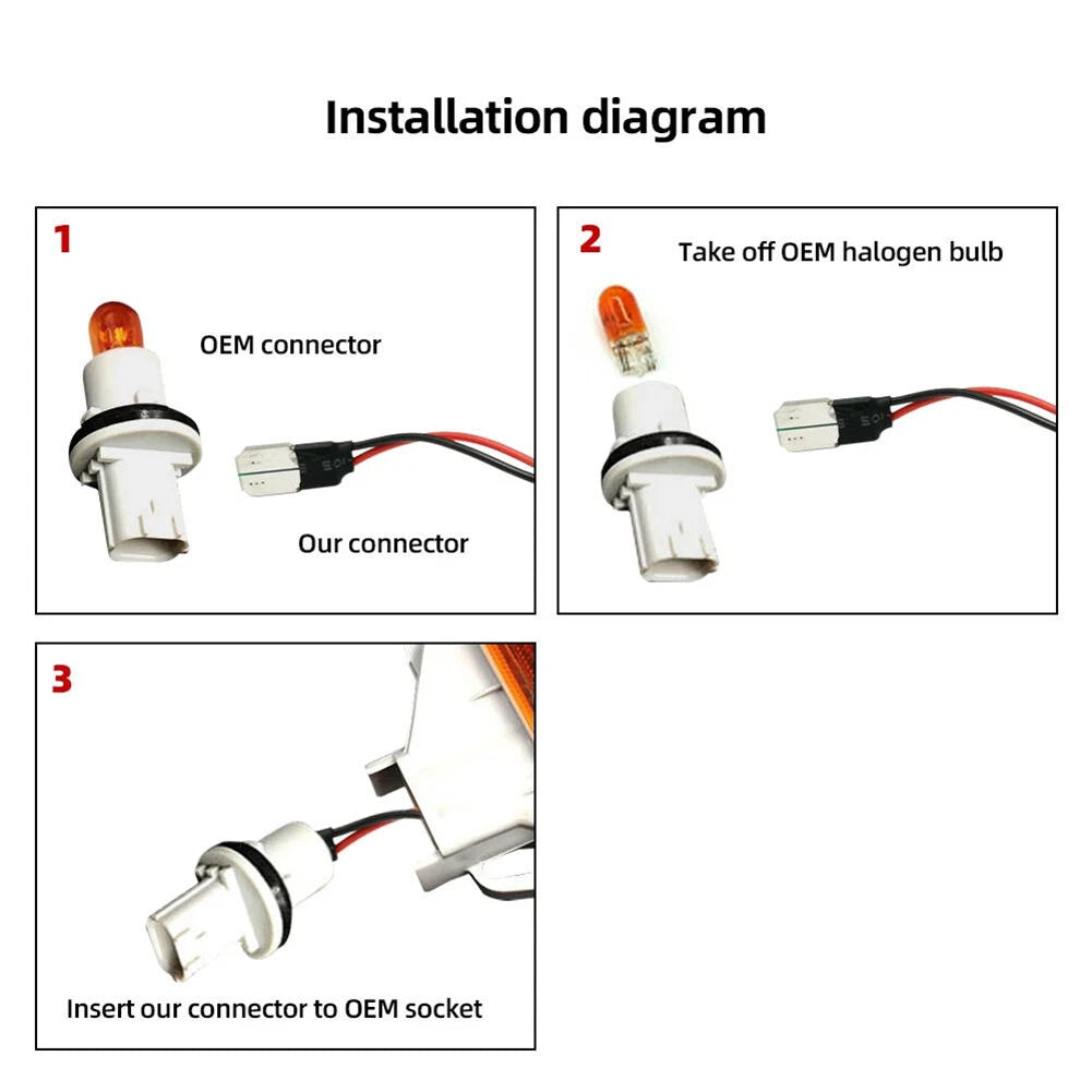Side Marker Light Turn Signal Lamp for Mitsubishi Colt CZC CZ3 (2002–2012)