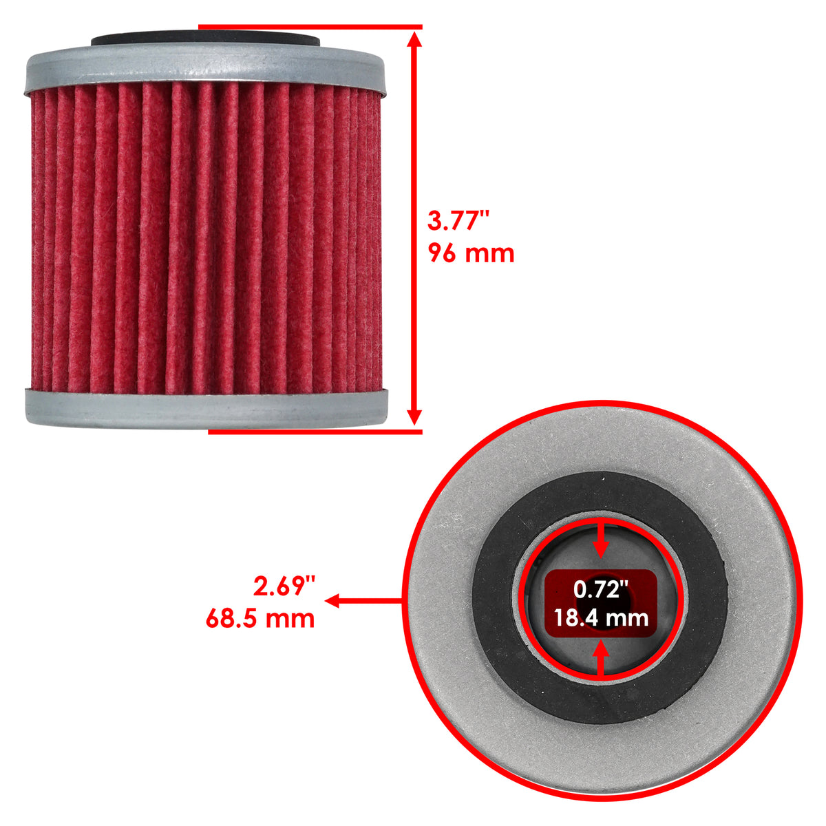 Oil Filter Replacement for Husqvarna TE630 SMS630 (2011–2011)