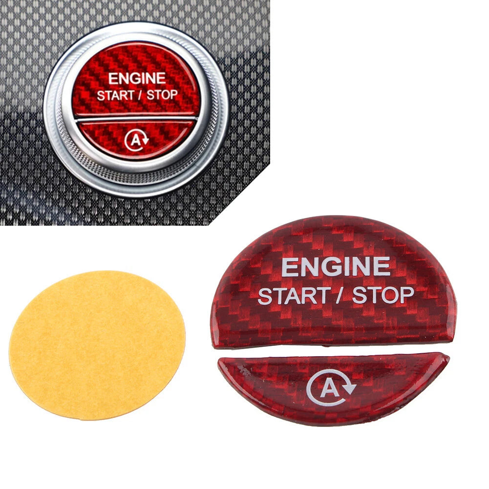 Engine Start Stop Button Cover Trim Red for Mercedes-Benz C-Class (2022–Present)