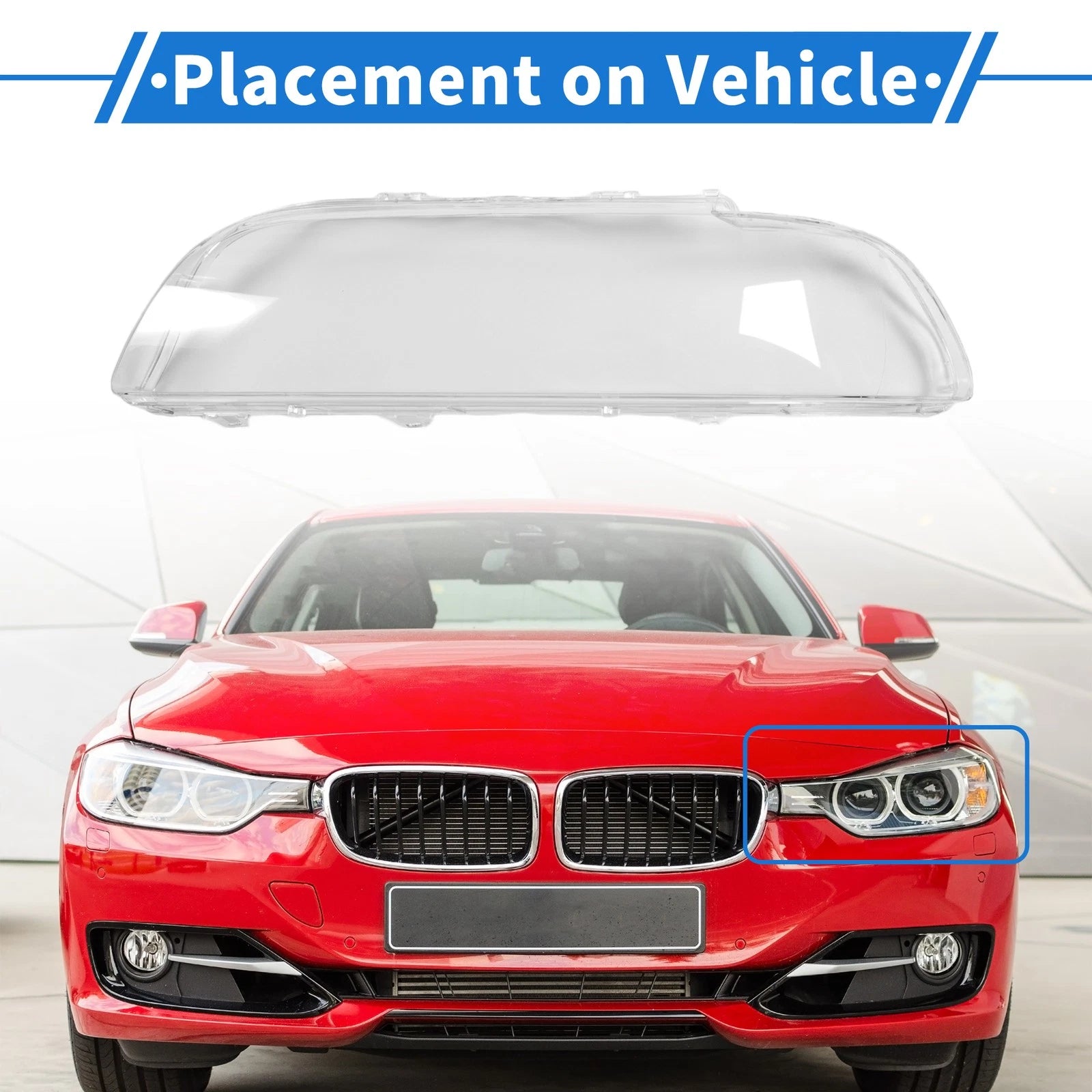 Headlight Lens Cover Front Left OEM for BMW 5 Series E39 (1996–2003)
